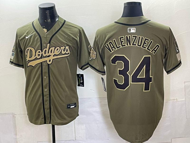 men Los Angeles Dodgers #34 Valenzuela green Game 2026 Nike MLB Jersey 080402->los angeles dodgers->MLB Jersey